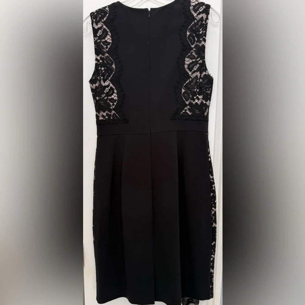 J.Crew Black Lace Panel Sheath Dress – Size 6
